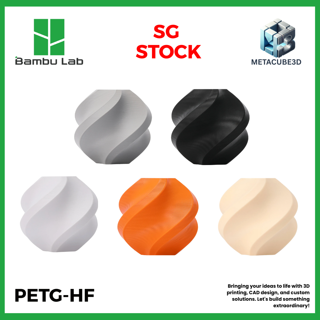 [SG Stock] Bambu Lab PETG-HF Filaments for 3D Printers (P1S, X1C,H2D,A1 / Prusa MK3/4 / Creality)