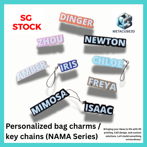 Personalized bag charms / key chains (NAMA Series)