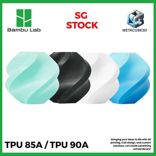 [SG Stock] Bambu Lab TPU 85A / TPU 90A for 3D Printers (P1S, X1C,H2D,A1 / Prusa MK3/4 / Creality)