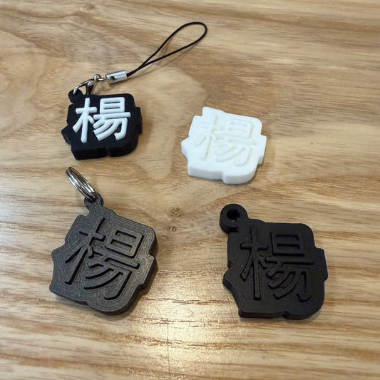 Chinese surname key chains / bag charms
