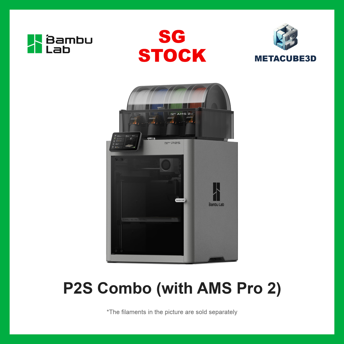 [SG Stock] Bambu Lab P2S 3D Printer — SG Stock — MetaCube3D cover