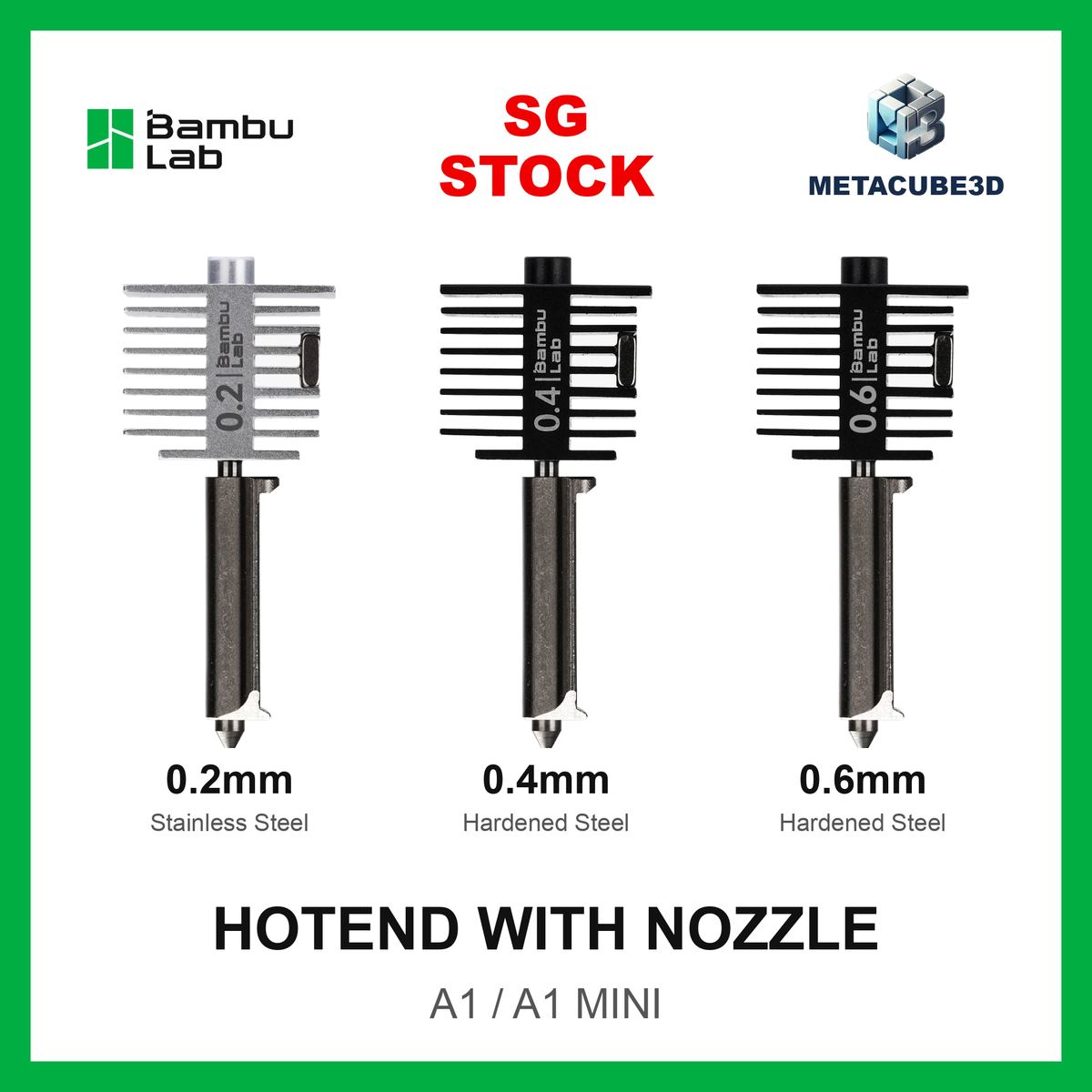 Bambu Lab Hotend (for A1/A1 mini) — SG Stock — MetaCube3D cover