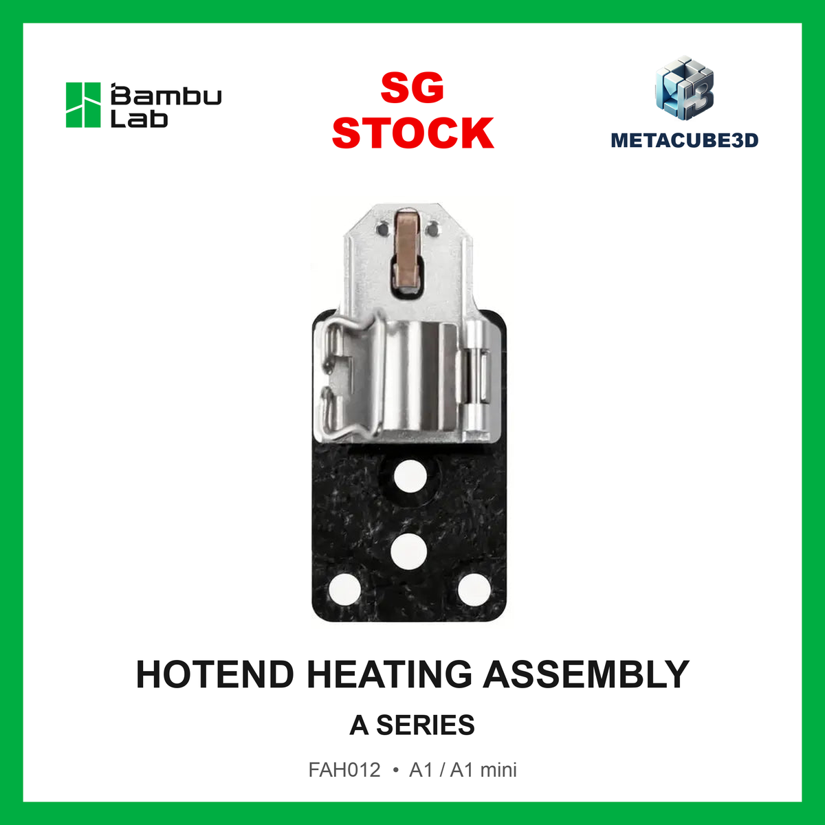 [FAH012] Hotend Heating Assembly for Bambu Lab A series — SG Stock — MetaCube3D cover