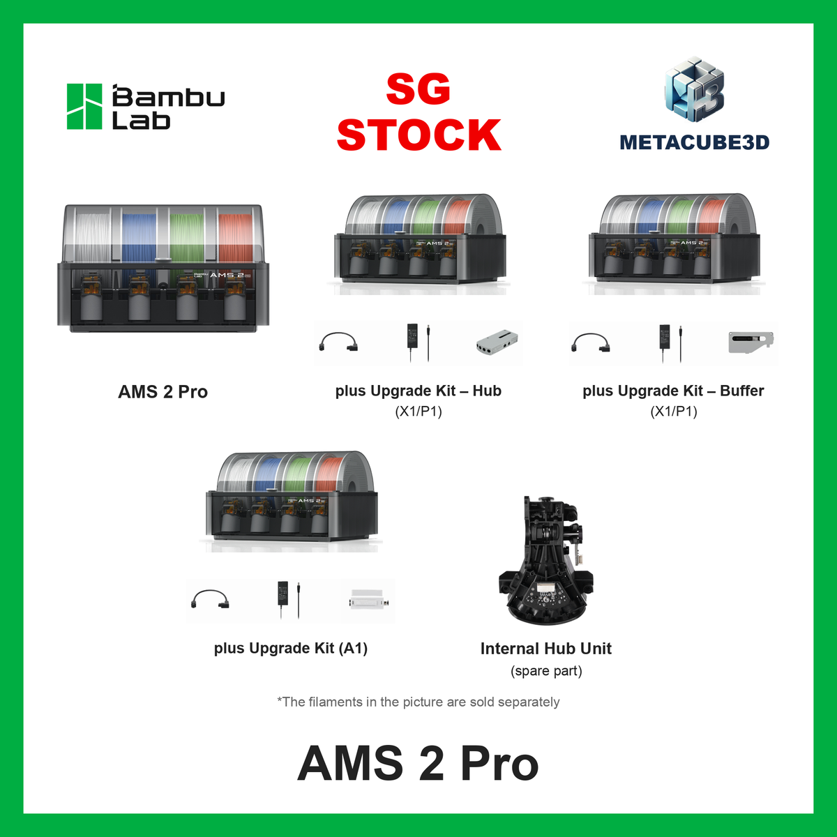 [SG Stock] Bambu Lab AMS 2 Pro - Automatic Material System — SG Stock — MetaCube3D cover