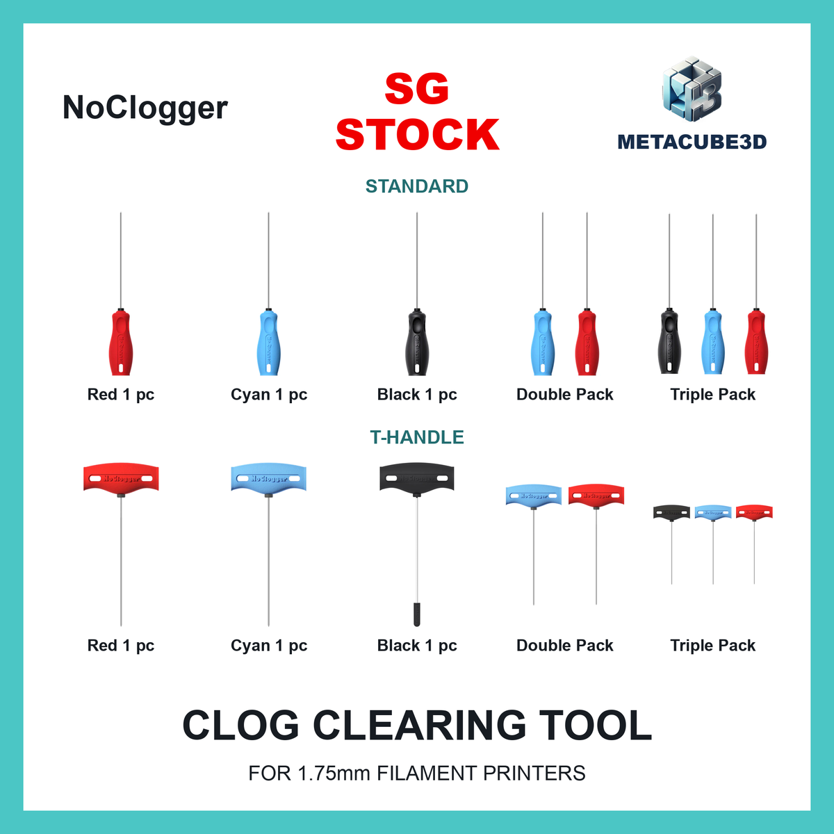 [SG Stock] [LAUNCH PROMO] NoClogger for 1.75mm Filament Printers — SG Stock — MetaCube3D cover