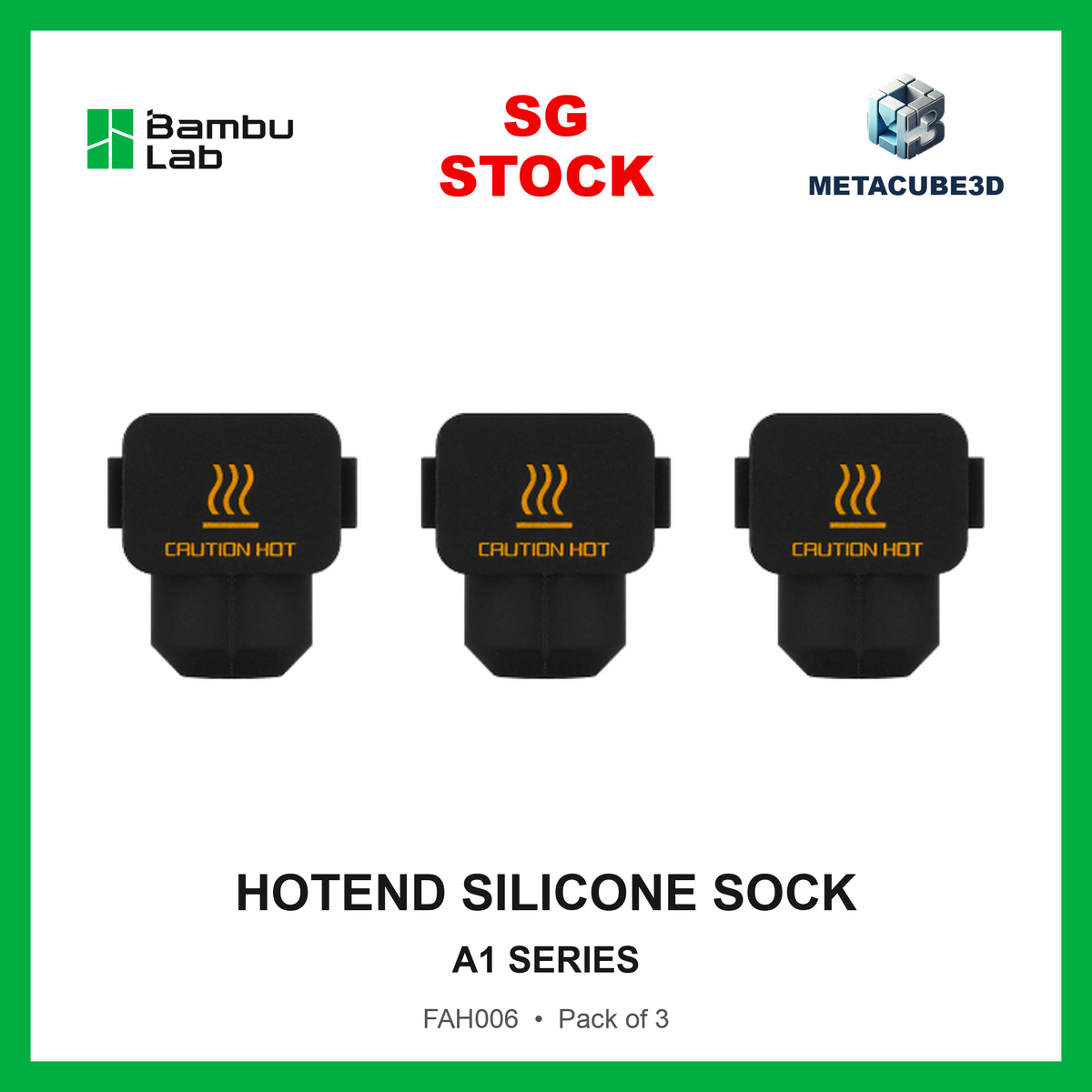 [FAH006] Hotend Silicone Sock - A1 Series — SG Stock — MetaCube3D cover