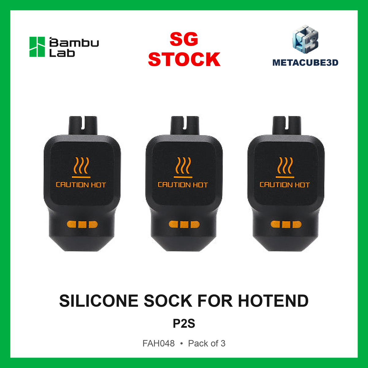 [FAH048] Silicone Sock for Hotend - P2S — SG Stock — MetaCube3D cover